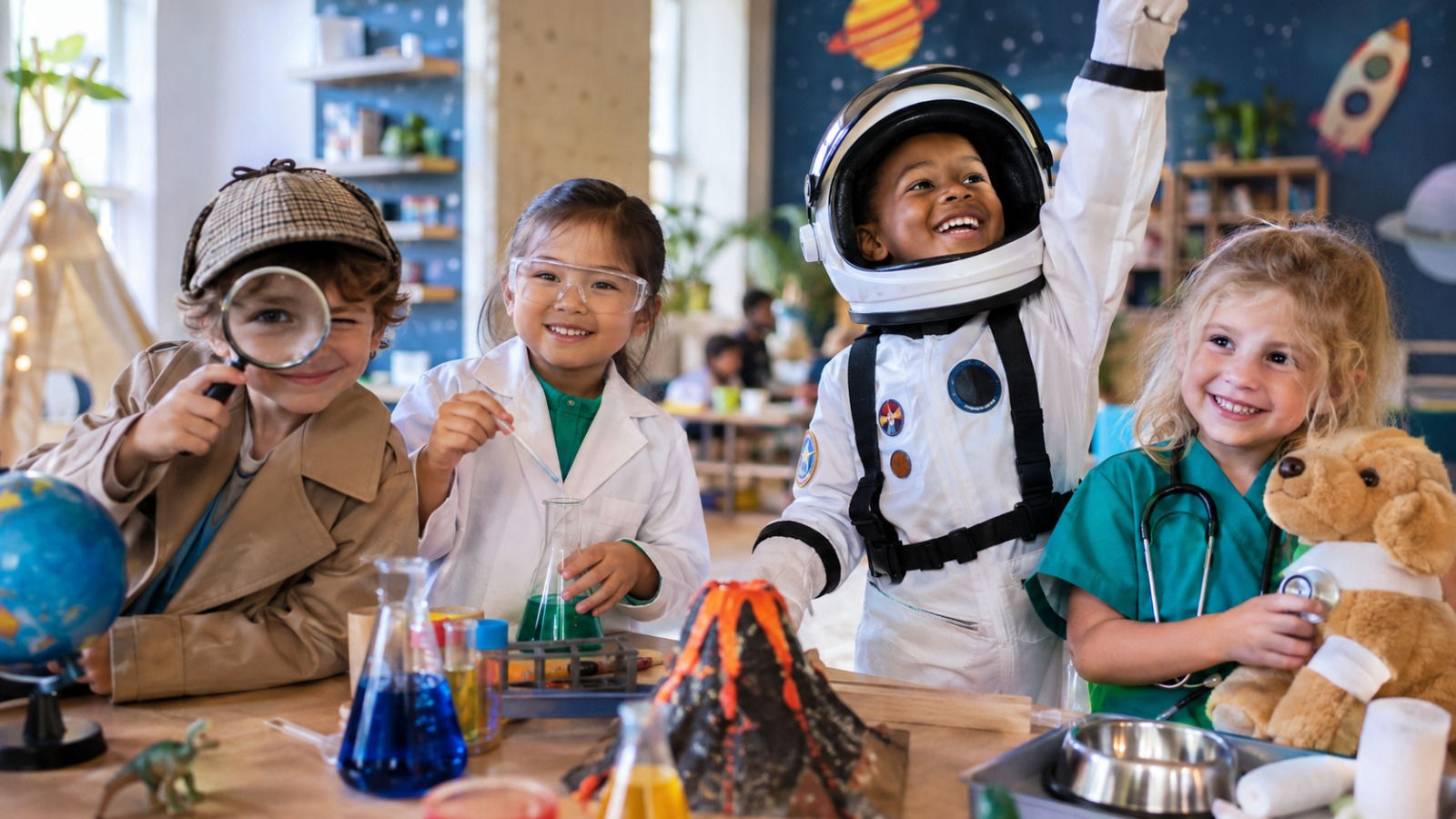 Expérience scientifique pendant un atelier d’exploration Dys’UP