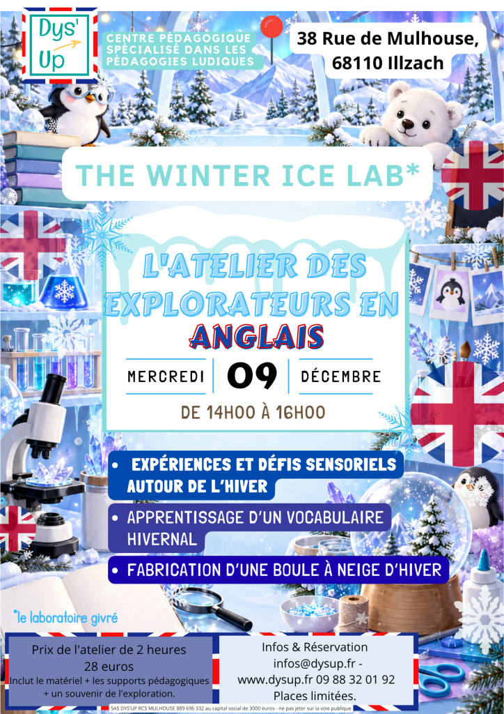 The Winter Ice Lab — 9 décembre 2026 · 14 h–16 h · Dys’UP Illzach