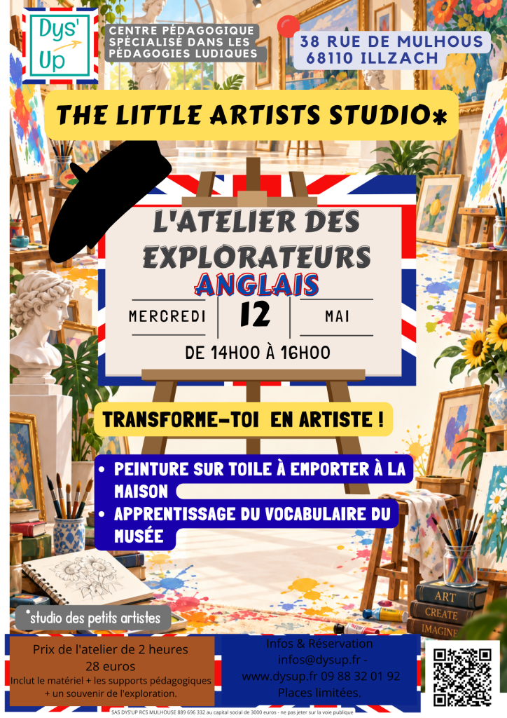 The Little Artists Studio — 12 mai 2027 · 14 h–16 h · Dys’UP Illzach
