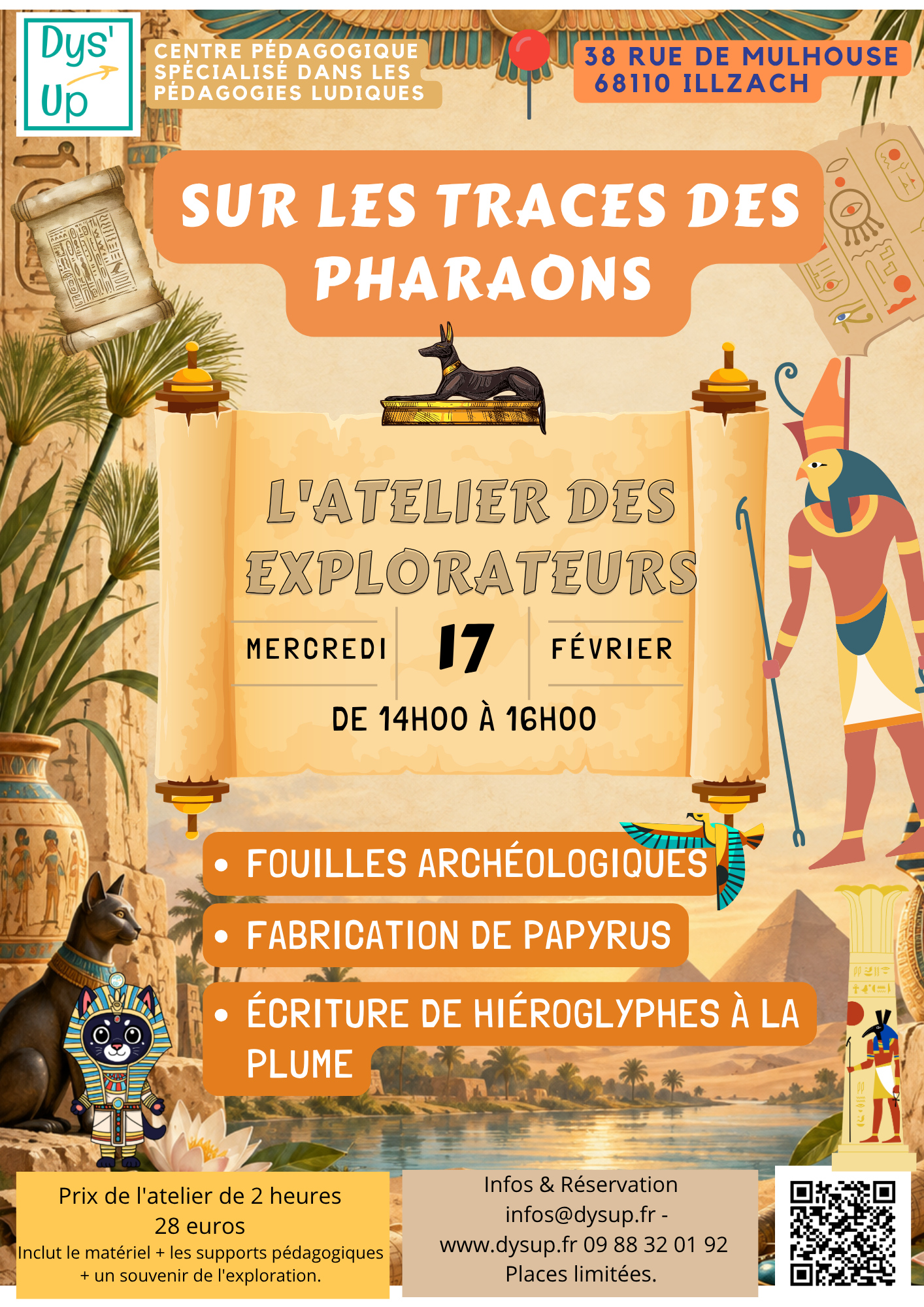 Affiche Sur les traces des pharaons