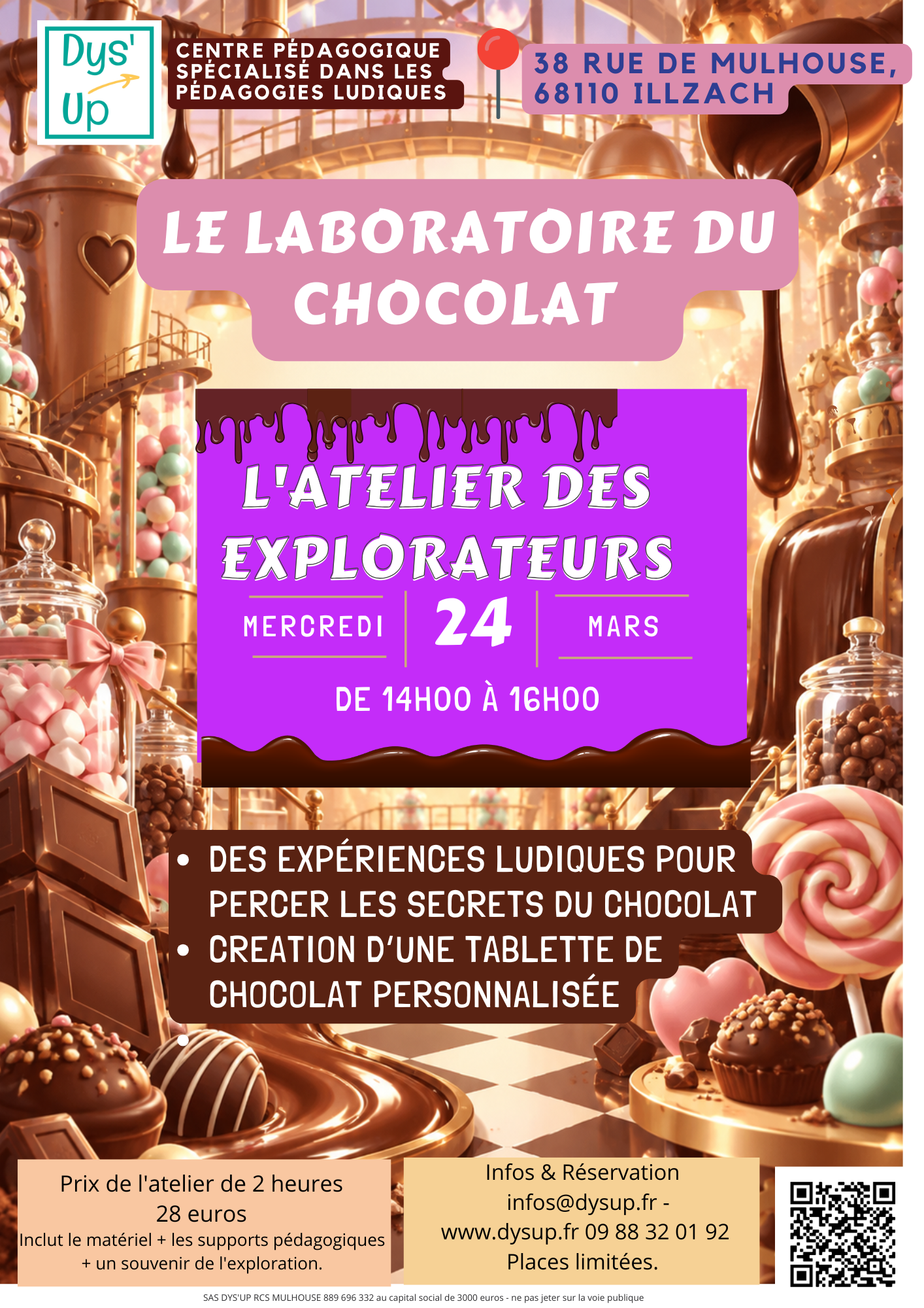 Affiche Le laboratoire du chocolat