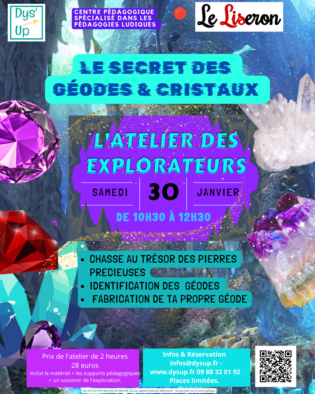 Affiche Le secret des géodes et cristaux