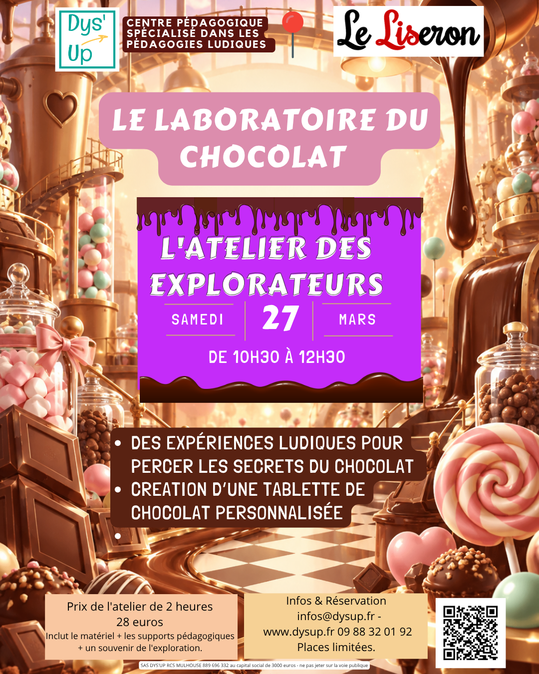 Affiche Le laboratoire du chocolat