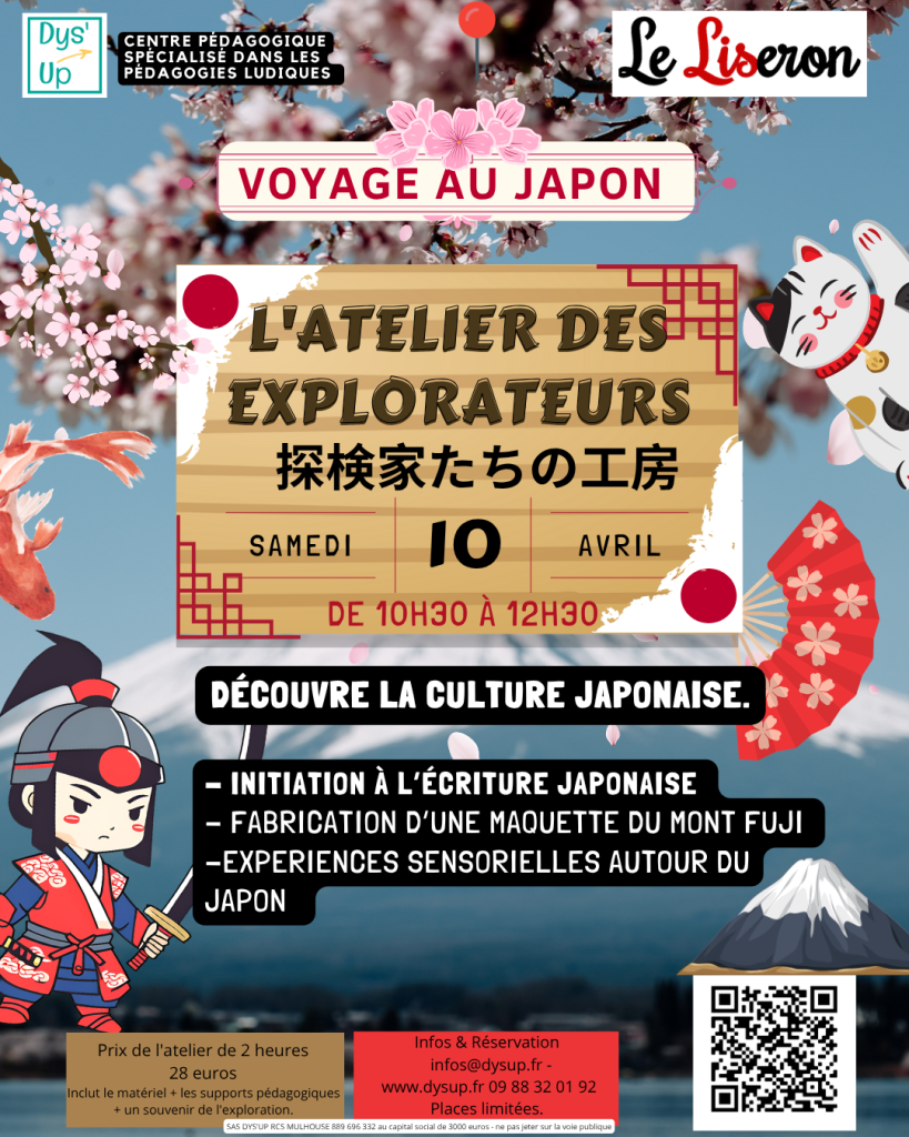 Voyage au Japon — 10 avril 2027 · 10 h 30–12 h 30 · Le Liseron, Mulhouse